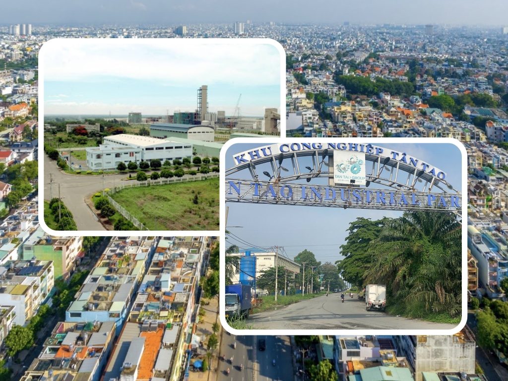 Khu công nghiệp Tân Tạo và khu vực kho bãi tại Bình Tân