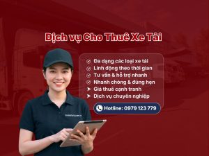 Dịch vụ cho thuê xe tải trọn gói tại miền Nam