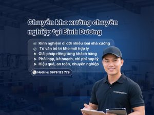 Dịch vụ chuyển kho xưởng Bình Dương chuyên nghiệp