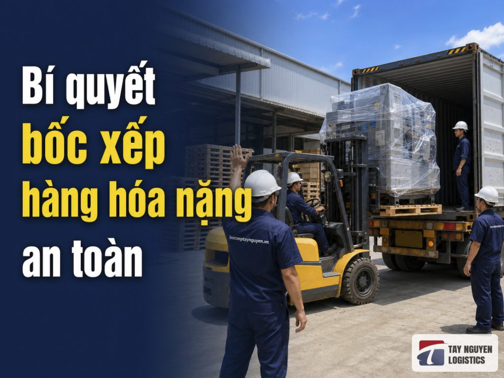 Bí quyết bốc xếp hàng hóa nặng an toàn