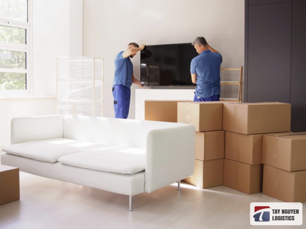 Ly chén và đồ thủy tinh được bọc riêng khi chuyển nhà