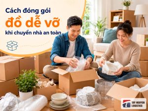 Cách đóng gói đồ dễ vỡ khi chuyển nhà an toàn, tránh hư hỏng