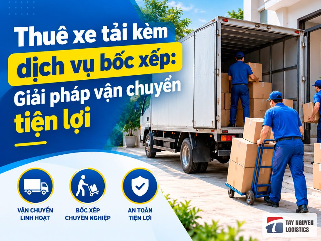 Thuê xe tải kèm dịch vụ bốc xếp: Giải pháp vận chuyển tiện lợi